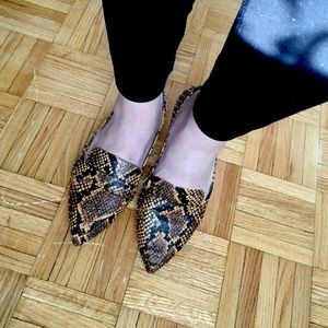 Steve Madden Studded Snakeskin Flats